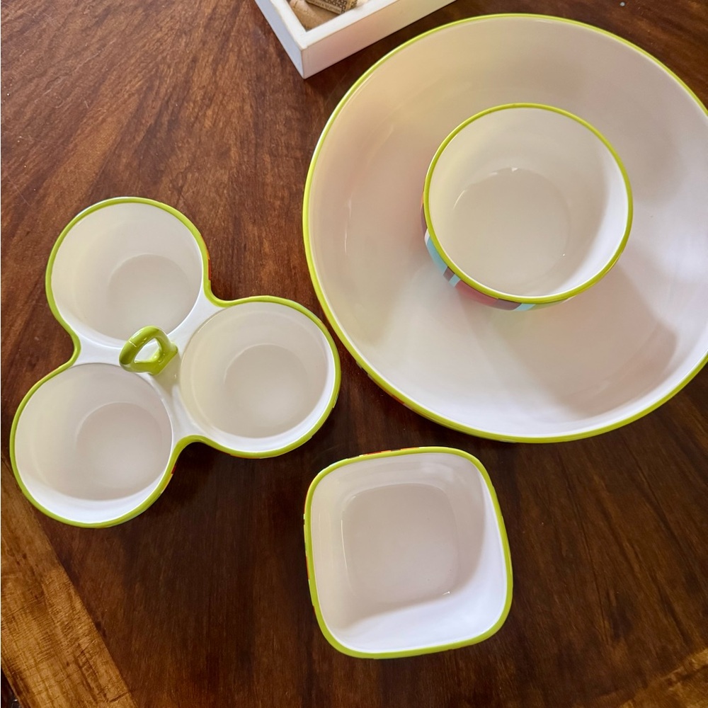 Colorful Striped Dinnerware Set - Picture 3 of 3